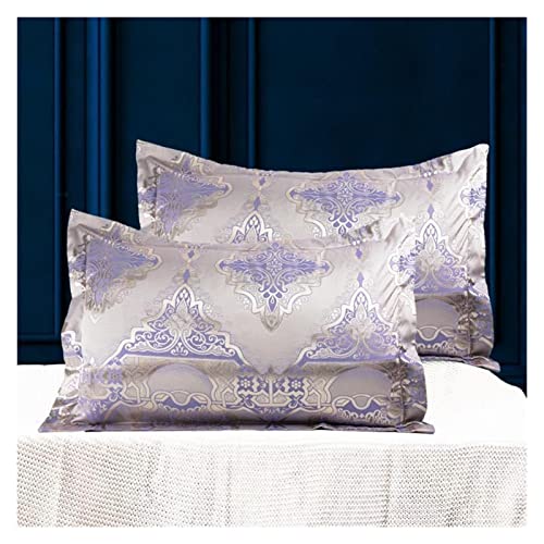 QTANZIQI Silk Pillowcase Luxury Jacquard Envelope Pillowcase 48x74cm Adult Pillowcase Pillowcase Decorative Satin Pillowcase Pillow Cases (Color : F 21, Size : 48x74cm 1PCS) von QTANZIQI