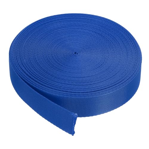 QUARKZMAN Nylon-Gurtband flach 1 Zoll 10 Yards Blau für DIY-Reparatur, Rucksack, Gepäckträger, Handwerk von QUARKZMAN