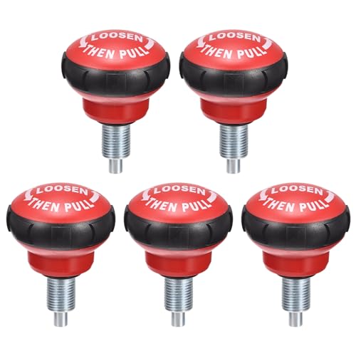 QUARKZMAN Zugbolzen Feder Knöpfe Ersatzteile M16 Heimtrainer Einstellung Zugstift Knopf für Heimfitness Höhe Verstellung Schwarz Rot 5Stk QUARKZMAN Zugbolzen Feder Knöpfe Ersatzteile M16 Heimtrainer Einstellung Zugstift Knopf für Heimfitness Höhe Verstellung Schwarz Rot 5Stk von QUARKZMAN