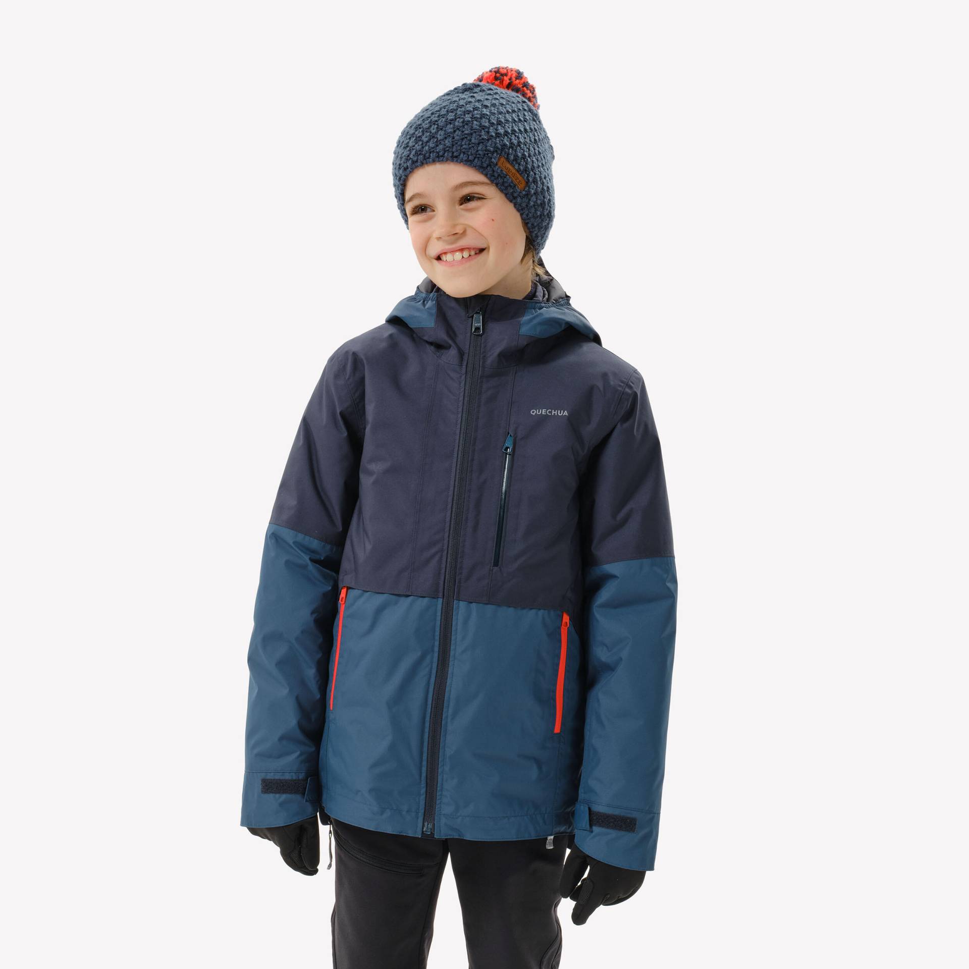 3-in-1-Jacke Kinder Gr. 122-170 wattiert - MH500 blau von QUECHUA