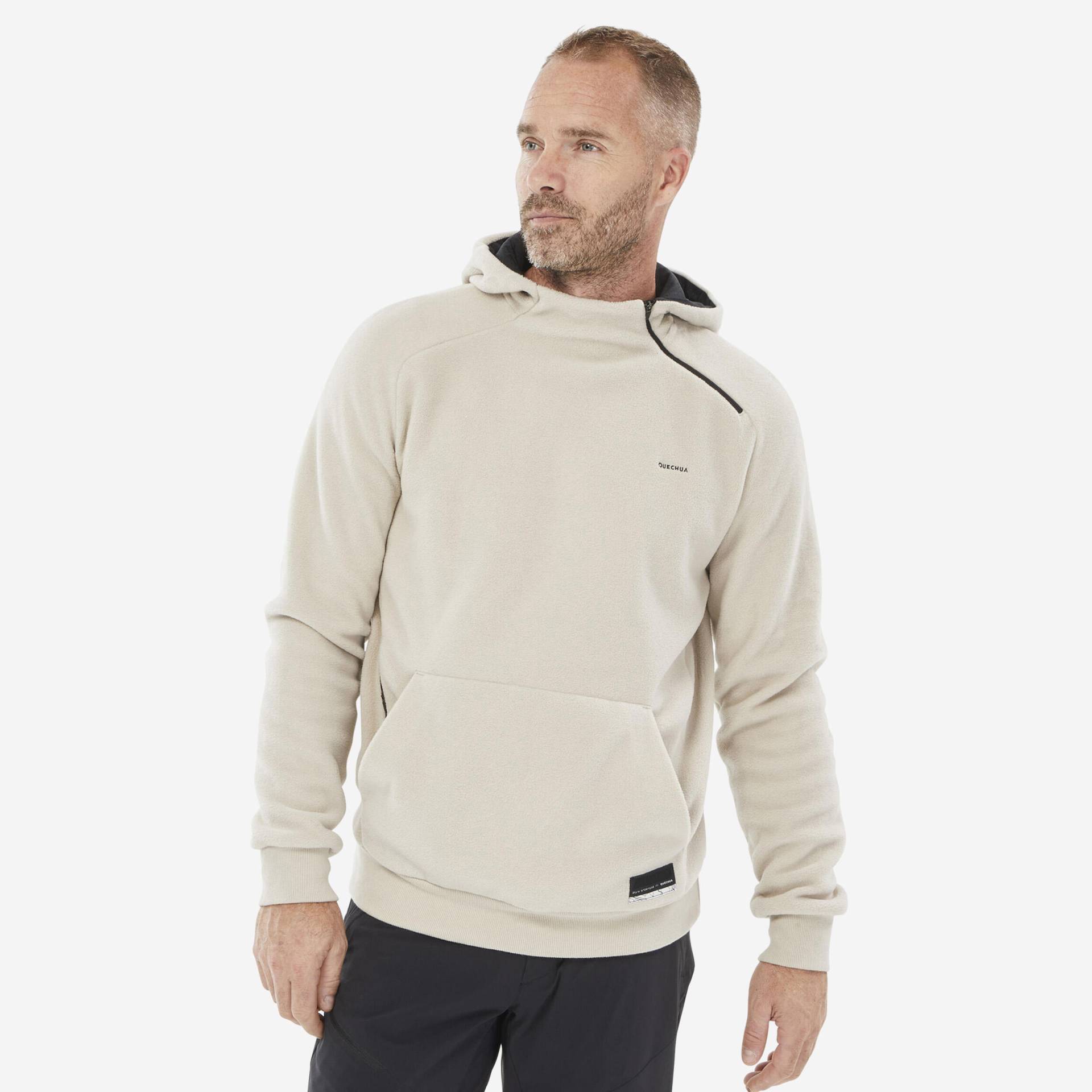 Fleecepullover Herren Hoodie Bergwandern - MH100 von QUECHUA