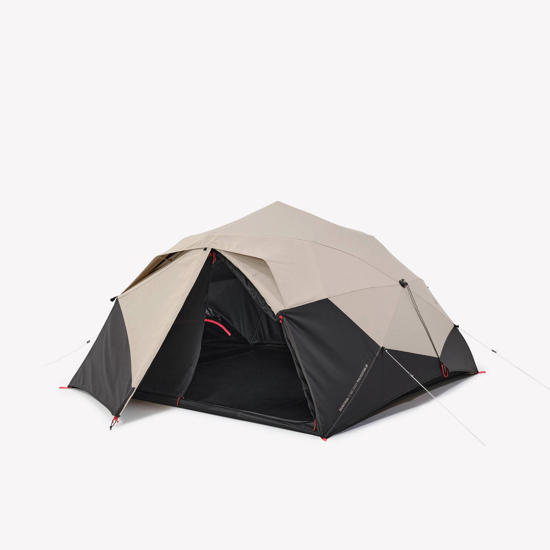 Gebraucht - Campingzelt Faltzelt - 2 Seconds Easy für 3 Personen Polybaumwolle - GUT von QUECHUA
