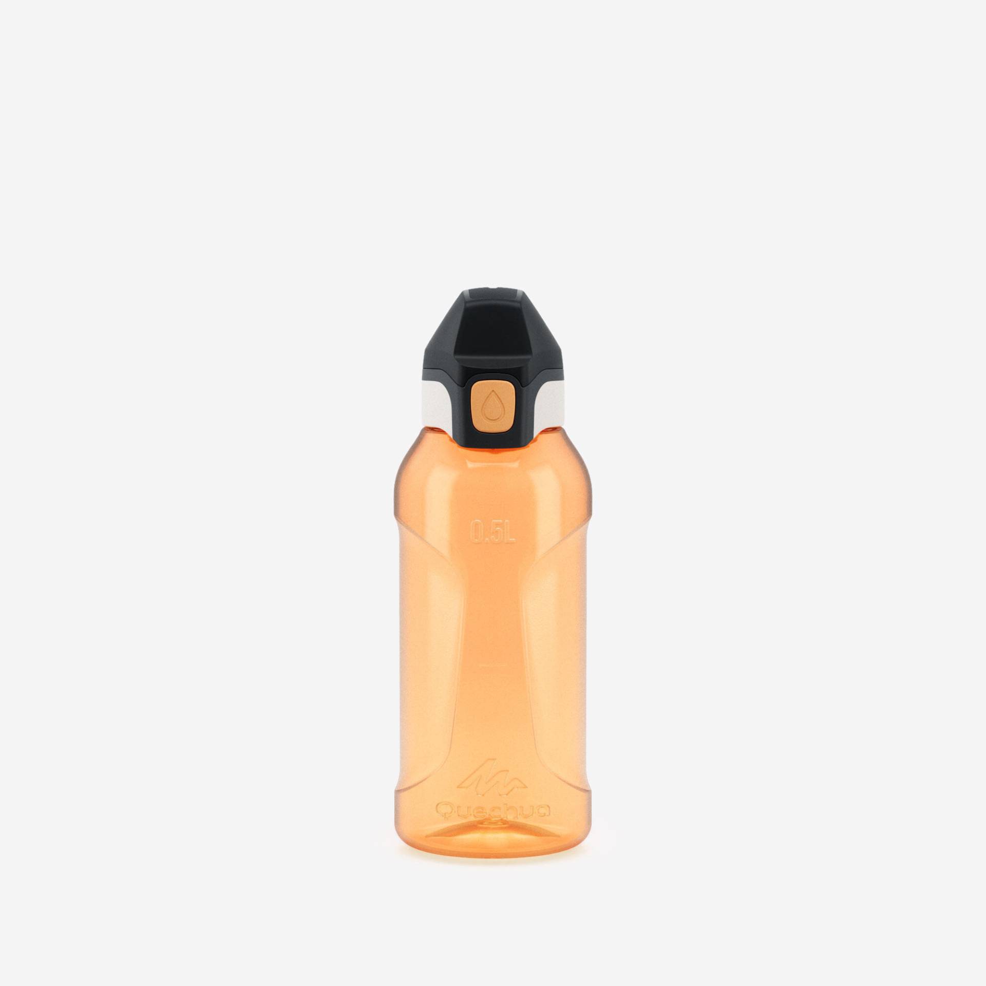 Trinkflasche Kinder Schnellverschluss Ecozen® Wandern - 500 0.5 l orange von QUECHUA