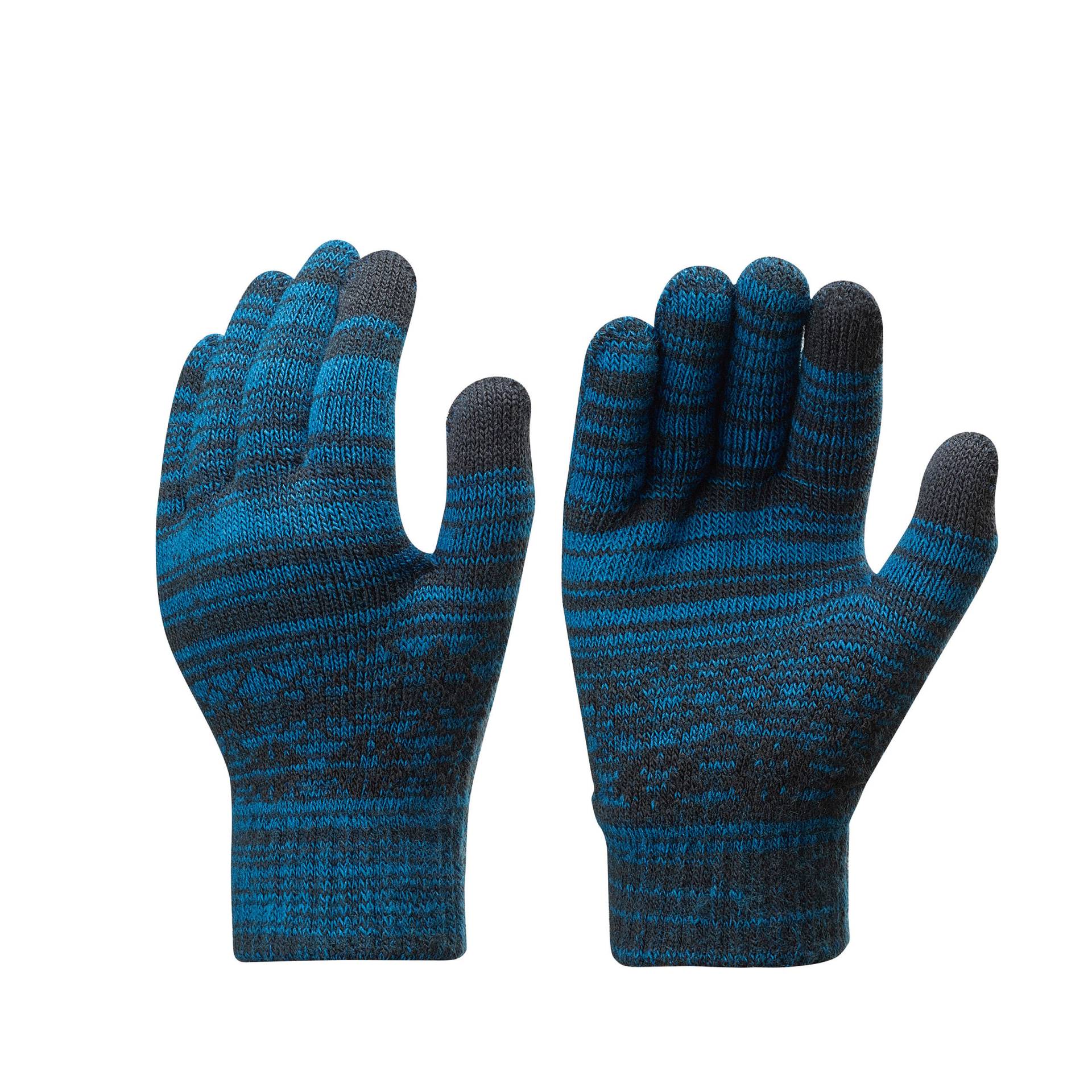 Handschuhe Winterwandern SH100 Taktil Strickmaschen Kinder 4–14 Jahre von QUECHUA