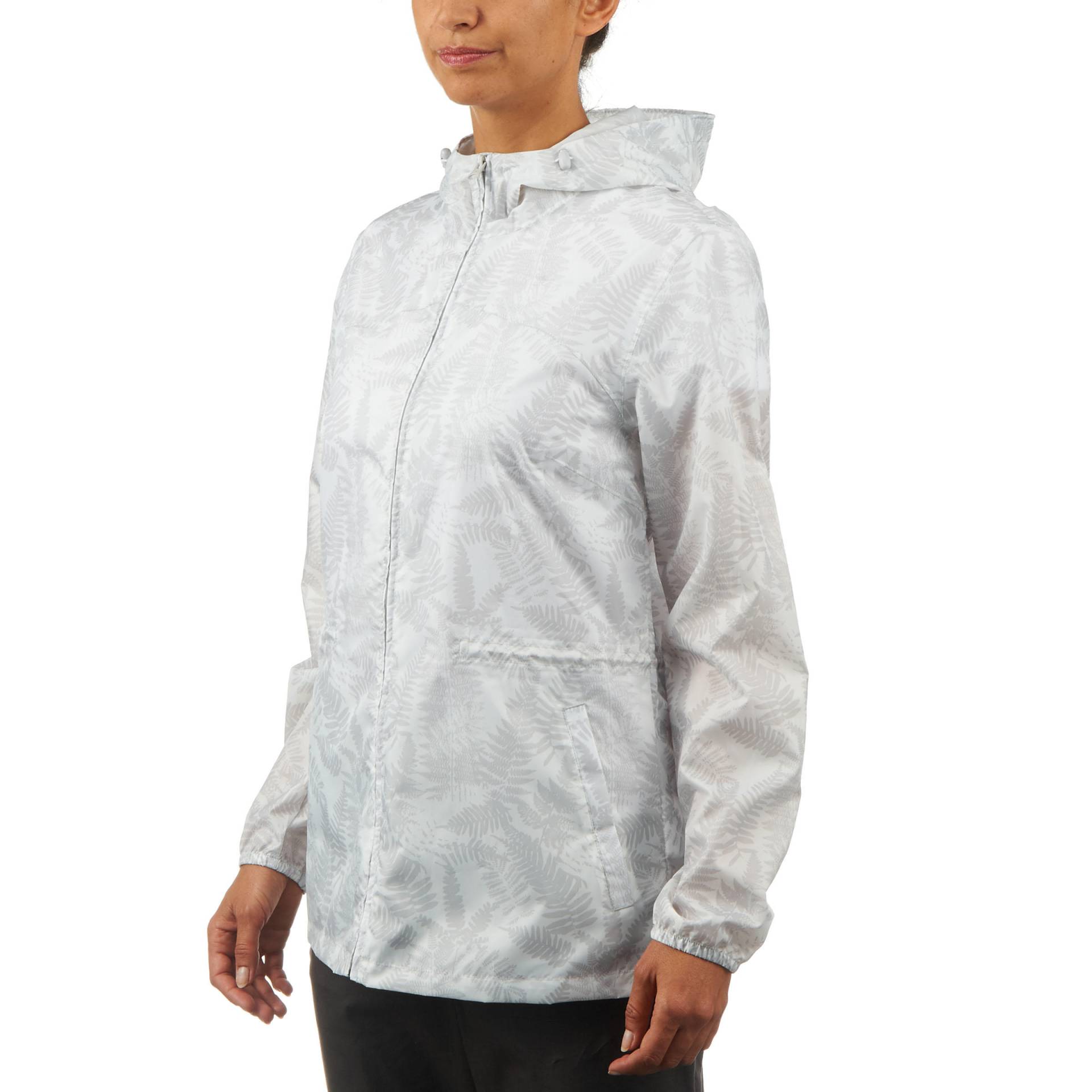 Regenjacke Damen winddicht wasserabweisend Wandern - Raincut Full Zip von QUECHUA