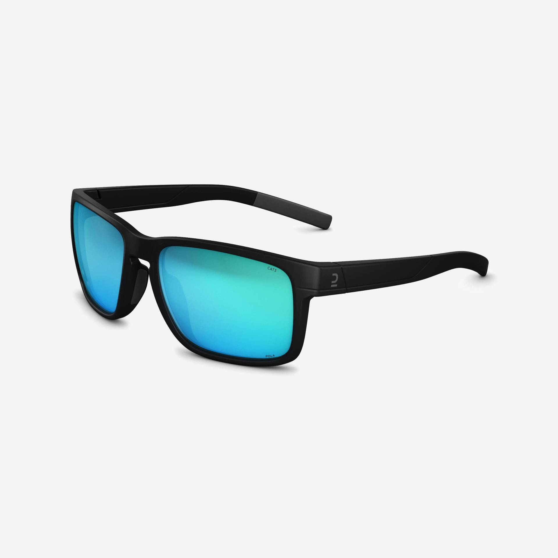 Sonnenbrille Wandern MH 530 Kategorie 3 Polarisierend Erwachsene schwarz/blau von QUECHUA