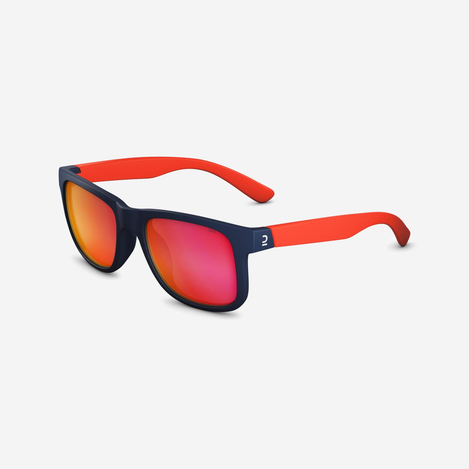 Sonnenbrille Wandern MH T140 Kinder ab 10 Jahren Kategorie 3 orange von QUECHUA