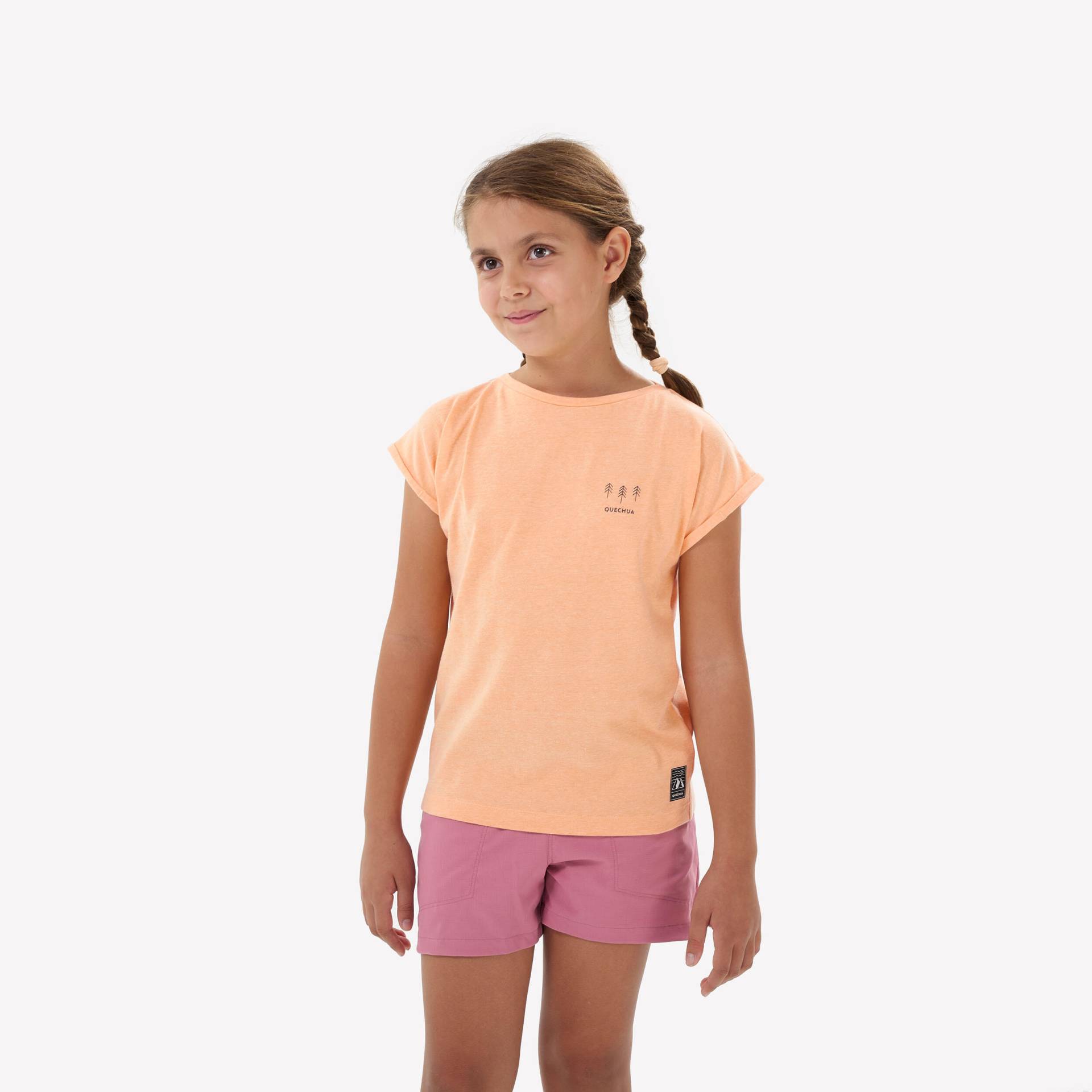 Wander-T-Shirt Kinder Grösse 122–170 - MH100 orange von QUECHUA