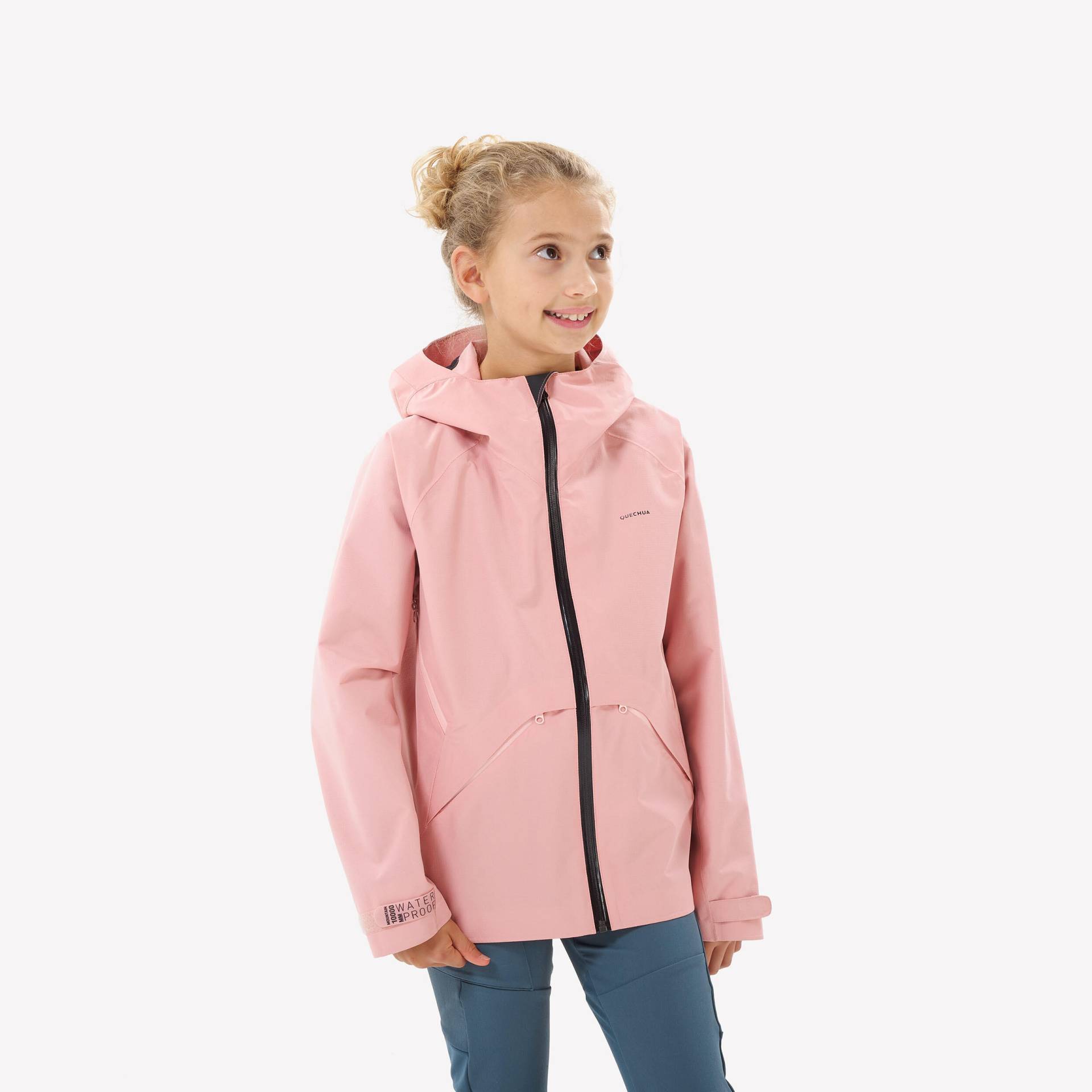 Wanderjacke Kinder Gr. 122–170 wasserdicht Wandern - MH900 pink von QUECHUA