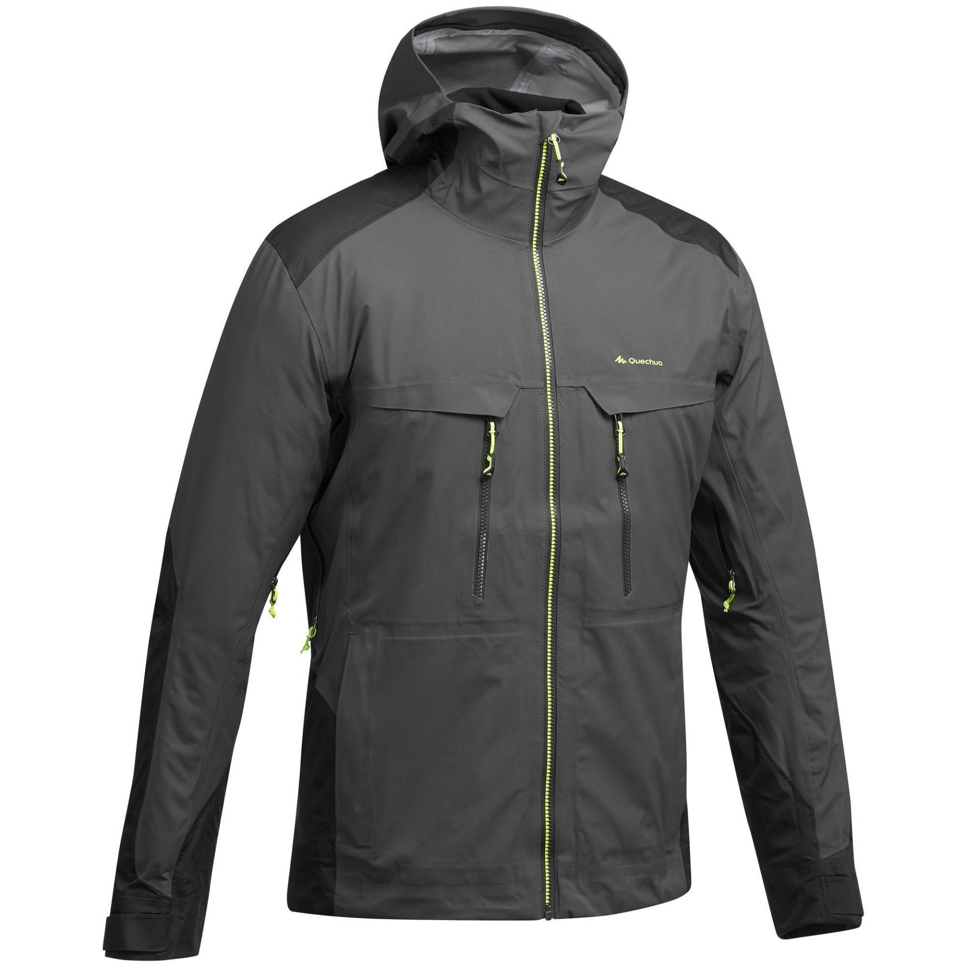 Wanderjacke Herren wasserdicht leicht - MH900 schwarz von QUECHUA