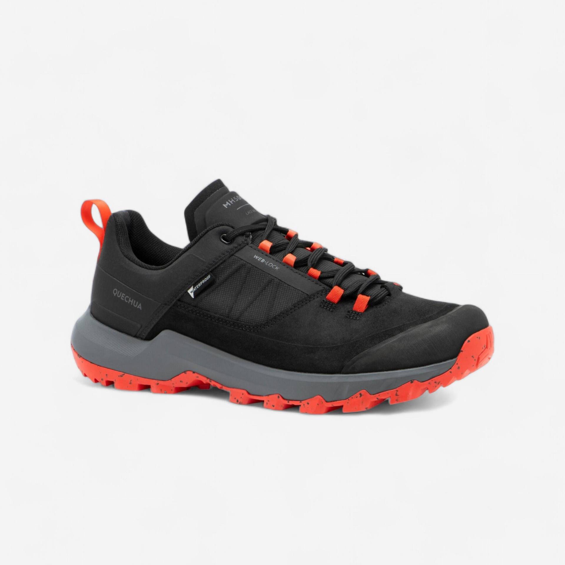 Wanderschuhe Herren wasserdicht - MH500 schwarz von QUECHUA