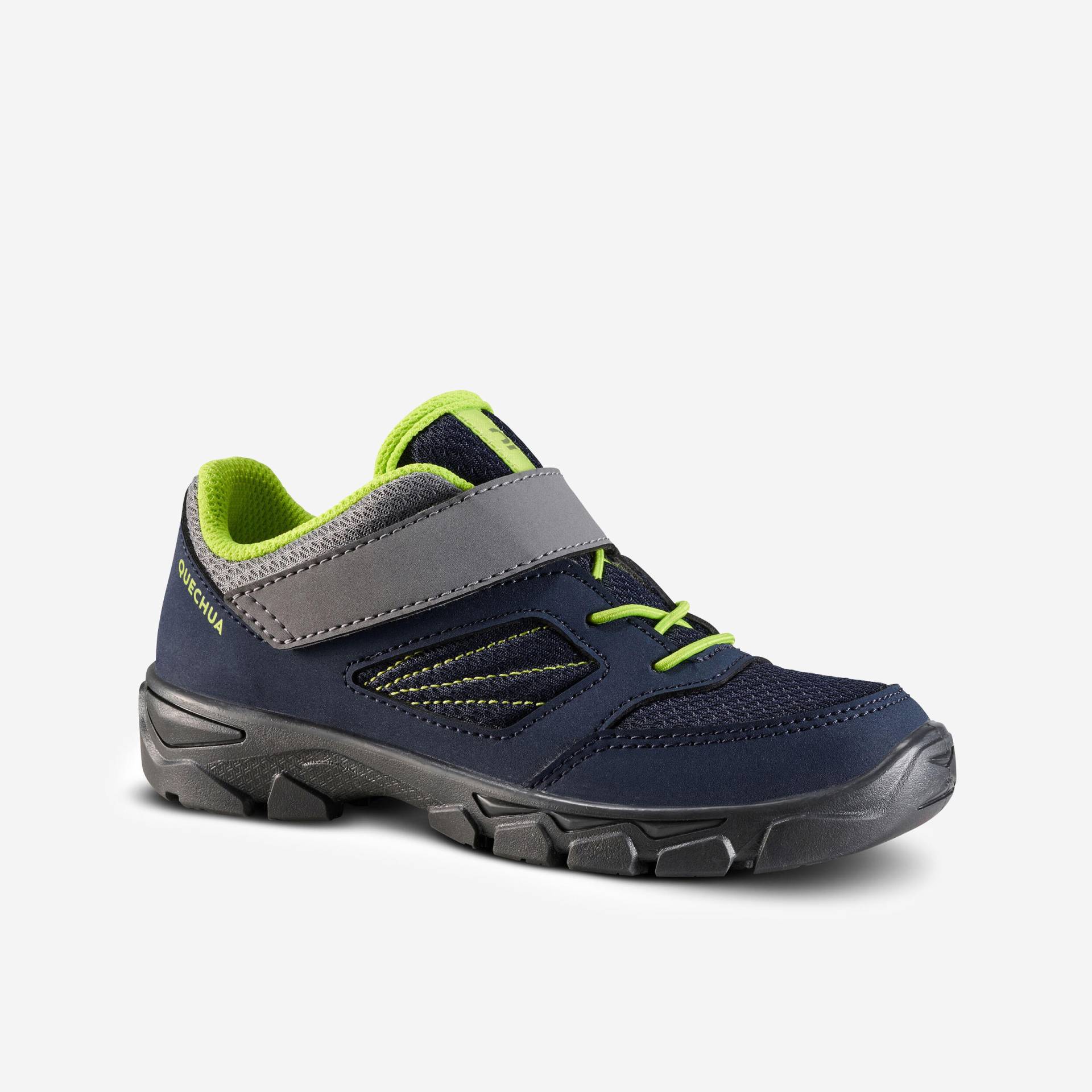 Wanderschuhe Kinder Grösse 24–34 Klettverschluss - NH100 blau von QUECHUA