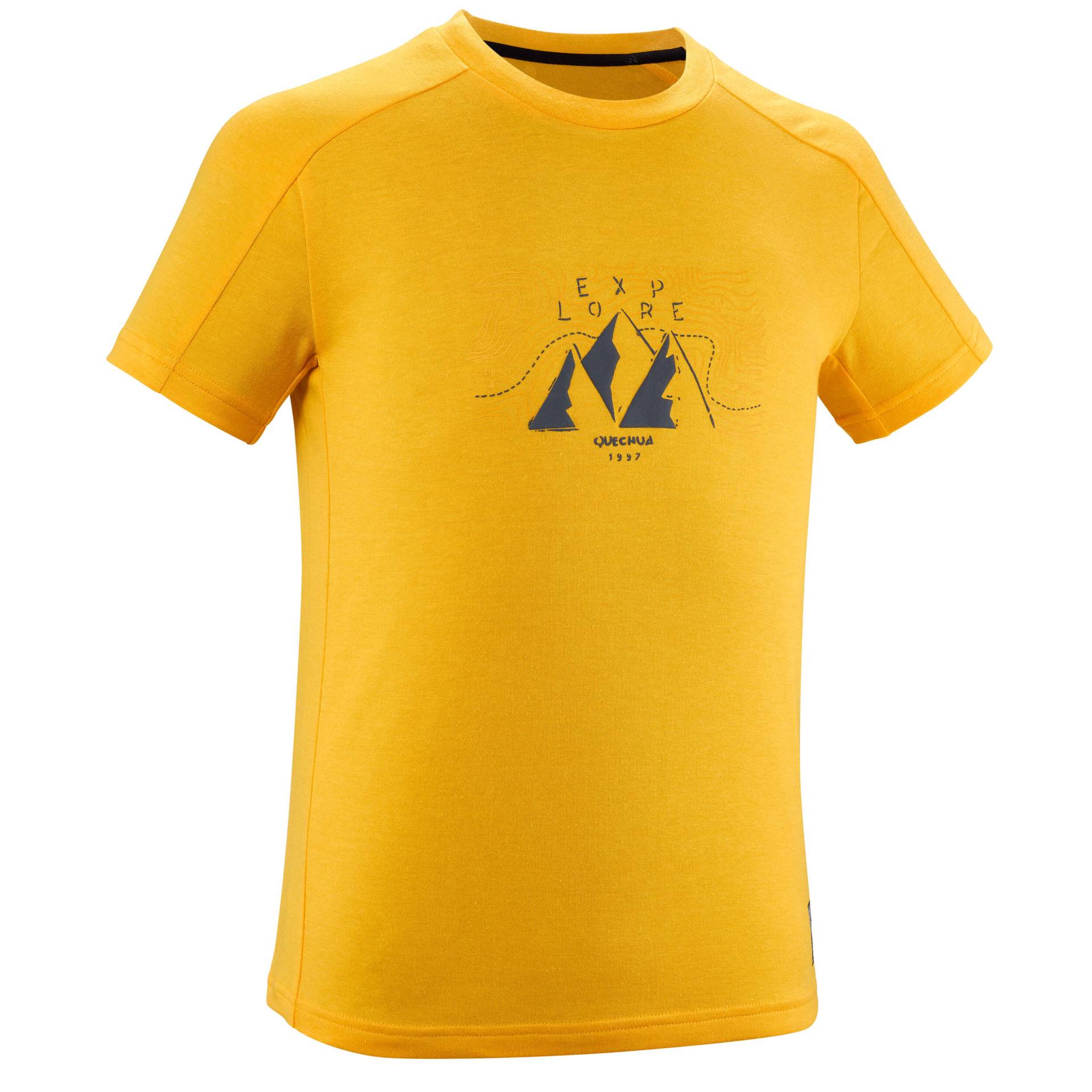 T-Shirt Kinder - MH100 gelb von QUECHUA