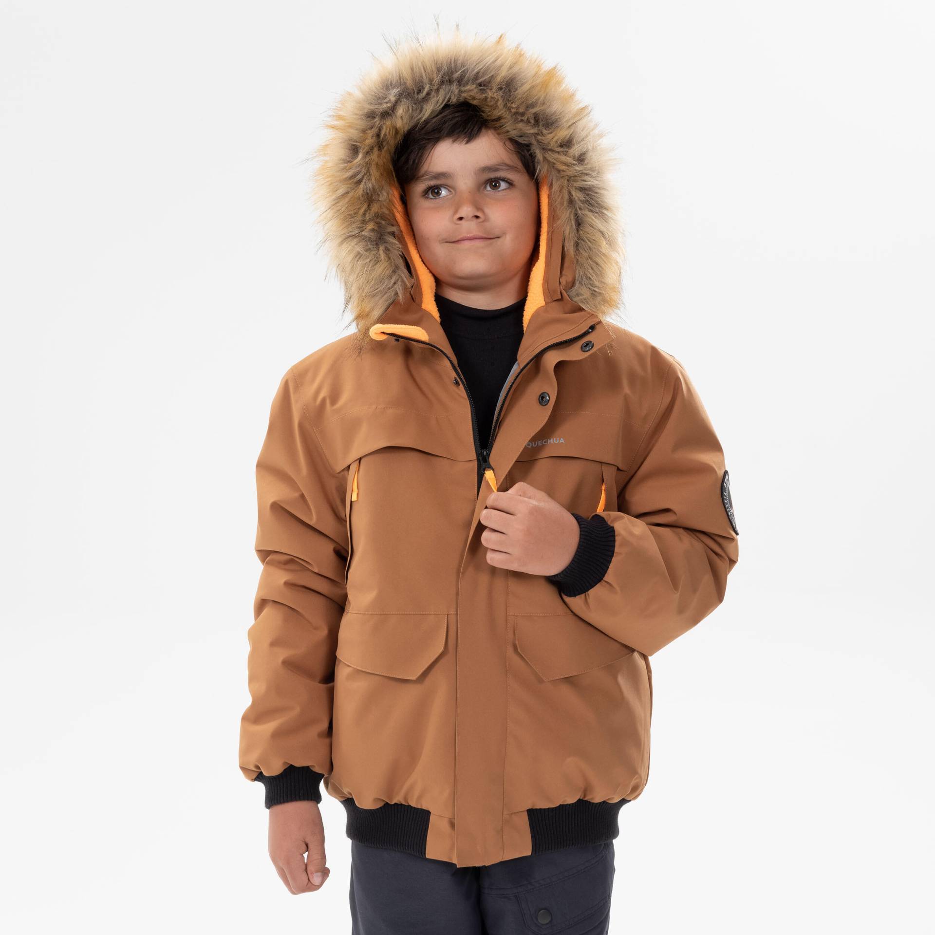 Winterjacke Kinder Gr.122–170 warm bis -6,5 °C wasserdicht Winterwandern - SH100 von QUECHUA