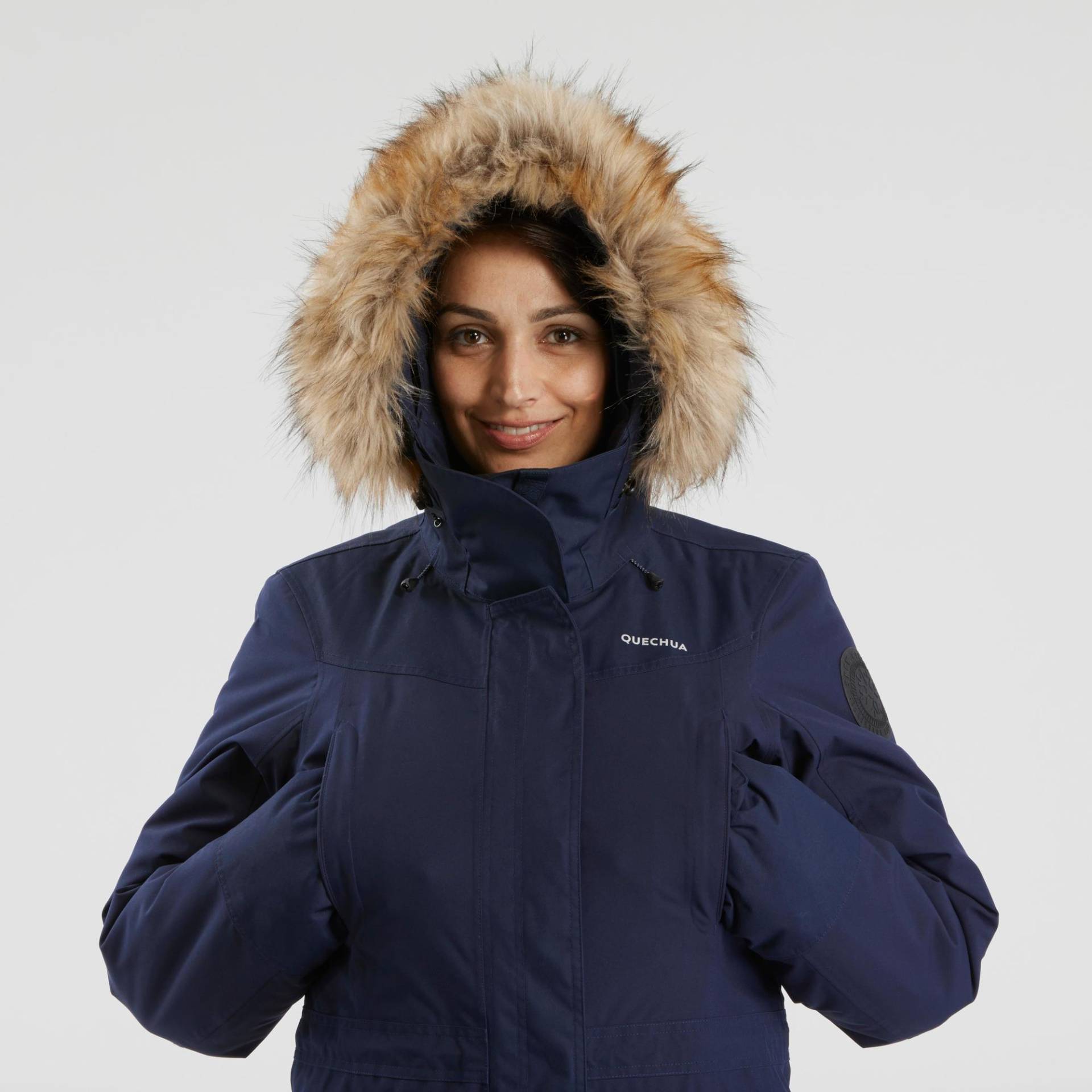 Winterjacke Damen Parka warm bis -20 °C wasserdicht Winterwandern - SH900 von QUECHUA