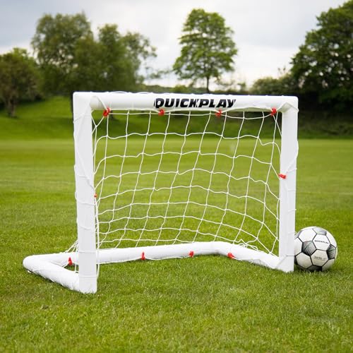 QUICKPLAY Q-Fold Fußballtor | 30 Sekunden faltbares Fußballtor für den Garten [Einzeltor] Das beste langlebige wetterfeste Fußballnetz für Kinder und Erwachsene von QUICKPLAY