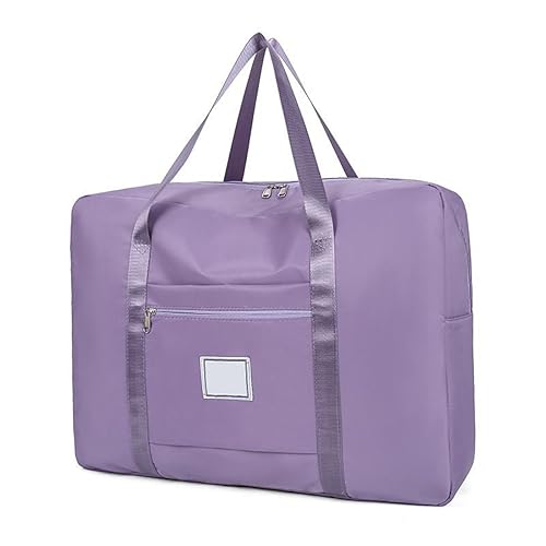 Reise-Reisetasche, Unisex, bietet Platz für Ihr gesamtes Gepäck, große Kapazität, gut für die Aufbewahrung im Fitnessstudio, beim Umzug nach Hause,Lila,M von QWERMNBVFG