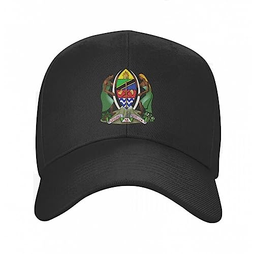 Baseballmütze Nationales Emblem von Tansania Sun Baseball Cap Dad Hüte verstellbar für Männer Frauen Unisex Cool Outdoor Hüte von QWERTY@