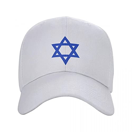 Baseballmütze Punk Unisex Israel Flagge Baseball Cap Erwachsene Israeli Einstellbare Papa Hut Frauen Männer Hip Hop Snapback Caps Hut von QWERTY@