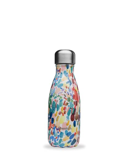QWETCH - Isothermische Originals Flasche - Arty 260ml - Nomadische Edelstahlflasche - 24h Kalt und 12h Warm - Wasserdicht, BPA-frei & wiederverwendbar von QWETCH