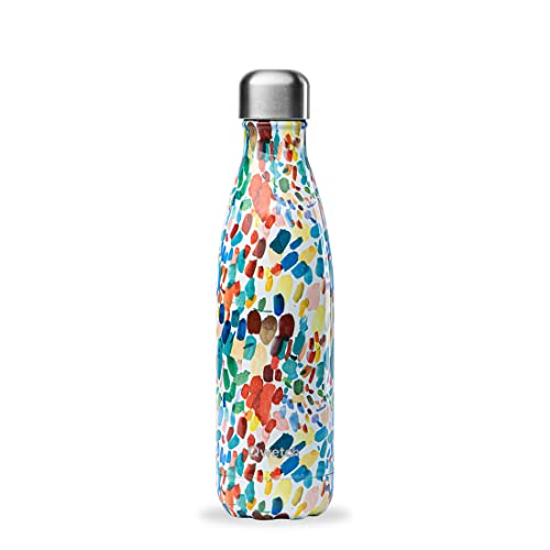 QWETCH - Isothermische Originals Flasche - Arty 500ml - Nomadische Edelstahlflasche - 24h Kalt und 12h Warm - Wasserdicht, BPA-frei & wiederverwendbar von QWETCH