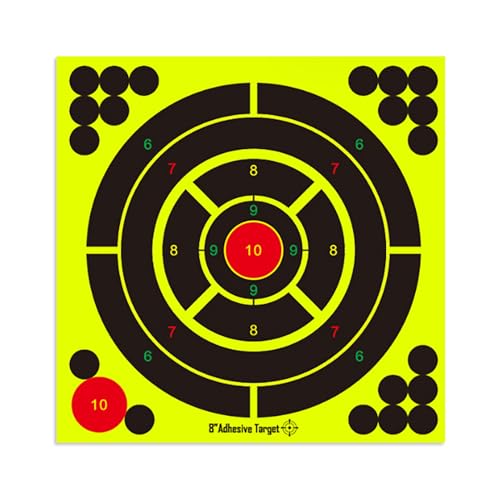 6 Blatt Klebeaufkleber Zone Zielpapier Bogenschießen Papier Ziele Selbstklebende Spritzer Ziele Indoor/Outdoor Aufkleber von Qaonsciug