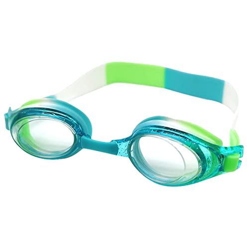 Qaonsciug Schwimmbrille für Kinder, für Jungen und Mädchen, mit Anti-Beschlag-UV-Schutz, klare Gläser, für 3–16 Jahre alte Kinder, Schwimmbrille von Qaonsciug