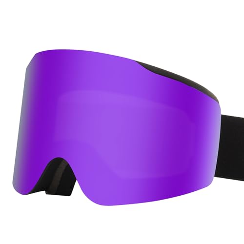 Qaonsciug Skibrille, Anti-Beschlag-Snowboardbrille, UV-Schutz, Schneebrille, Outdoor-Sport, Skibrille, UV-Schutz, Snowboardbrille, Anti-Beschlag-Doppelschicht-Skibrille von Qaonsciug
