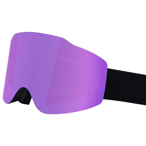 Qaonsciug Snowboardbrille, UV-Schutz, Anti-Beschlag, Weitsicht, Skibrille für Herren und Damen, kratzfeste Überbrille, Schneemobilbrille von Qaonsciug