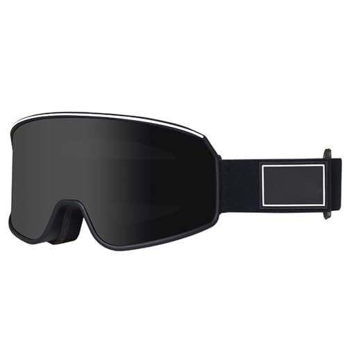 Skibrille, kompatibel mit Kurzsichtigkeitsbrille, Anti-Beschlag-Snowboardbrille, UV-Schutz, Schneebrille, Outdoor-Sport, Doppelschicht-Skibrille, Anti-Beschlag-Skibrille, Snowboardbrille für Männer von Qaonsciug