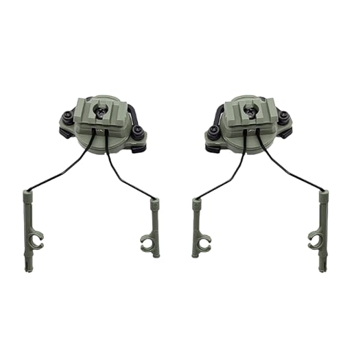 Tacticals Helm-Airsoft-Headset-Halter, Schnellhelm-Schienen-Adapter-Set für 19–21 mm verstellbare Halterung, taktische Helm-Headset-Schienen-Adapter, 1 Paar von Qaonsciug