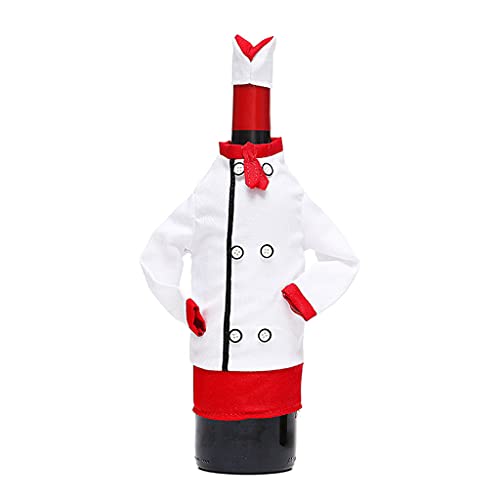 Weihnachtliche Weinflaschen-Hülle, dekorativ, lustige Kleidung, Hut, Hülle, Verpackung, Champagnerflaschen-Geschenkpapier von Qaonsciug