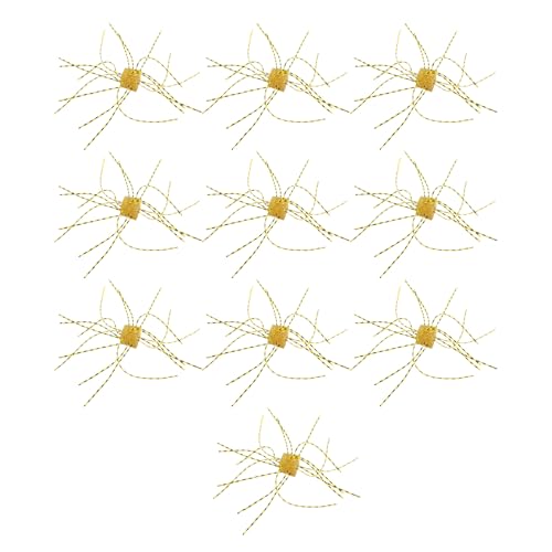 10 Stück Muttern in Angelform Lure helle Farbe langsam sinkend weich Kunstköder flexibel Köder Würfel Angelköder in Form von Qcbuegof