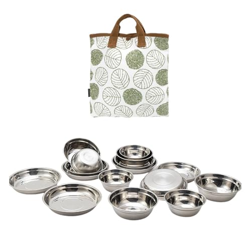 16 Stück Edelstahl Geschirr Set Mehrzweck Geschirr Camping BBQ Rost Geschirr Outdoor Mehrzweck Geschirr 16 Stück Edelstahl Geschirr Set Mehrzweck Geschirr Camping BBQ Rost Geschirr Outdoor Mehrzweck Geschirr von Qcbuegof
