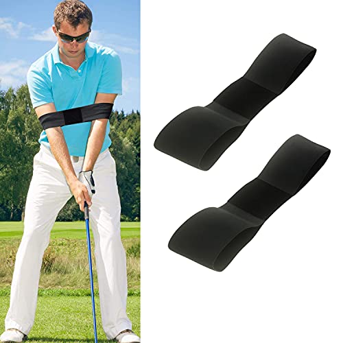QeeHeng Golf Training Auxiliary Swing Arm Belt, 2PCS Golf Swing Haltungskorrektur Belt Correction Muskelgedächtniskorrektur Form von QeeHeng