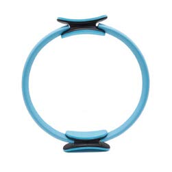 Pilates-Ring Magischer Kreis mit Doppelgriff für Yoga | Fitnessring Innenschenkeltrainer für Frauen und Männer | Widerstands-Yoga-Kreis (Blau, Einheitsgröße) von Qianderer