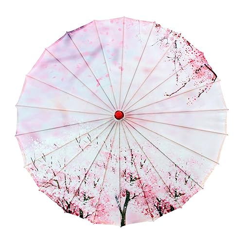 Qianly 82 cm chinesischer Ölpapier-Regenschirm, Seidenstoff, Damen-Regenschirm, dekorativer Tanz-Regenschirm, Stil g von Qianly