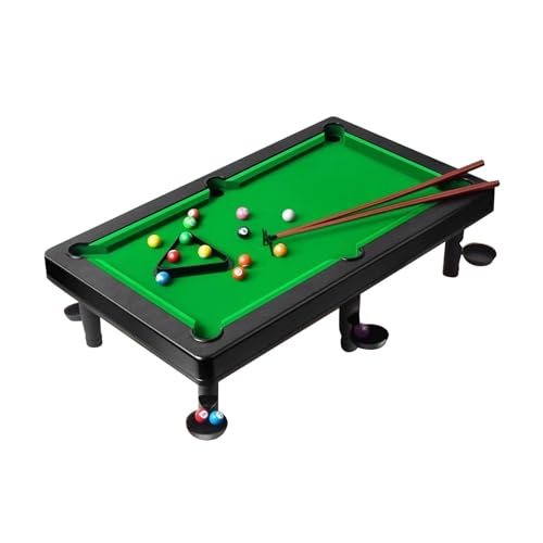 Qianly Billardspiel, Mini-Tisch-Pool-Set, Home-Pool-Queues, Dreieck-Rack, Spielbälle, Desktop-Snooker für Tisch, Reisen, Familie, Bar, 55x33x15.5 cm von Qianly
