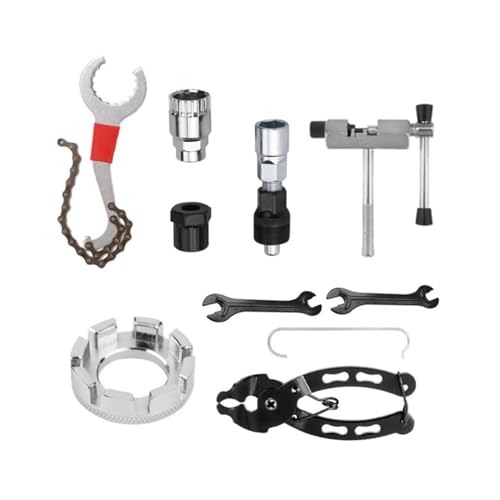 Qianly Fahrrad Reparatur Werkzeug Kits Einfach Installieren 9 in 1 Kurbel Arm Puller Breaker Cutter von Qianly