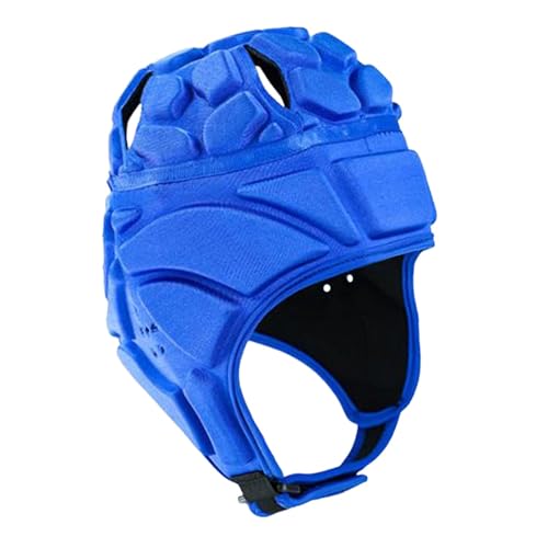 Qianly Hochleistungs Rugby Helm für Optimale Sicherheit Beim Spiel, Blau von Qianly