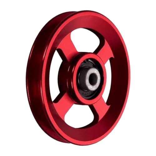 Qianly Seilrolle Aus Aluminiumlegierung, Rad, Fitnessstudio Kabelrad für Fitnessgeräte, Rot, 93mm von Qianly