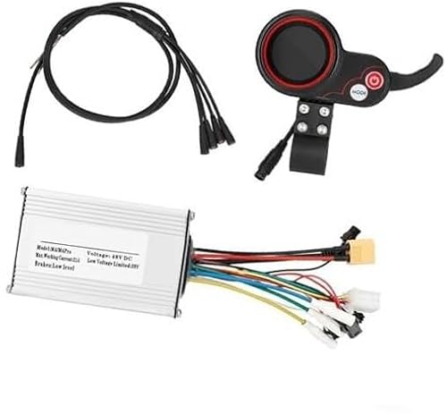 Qklyxr 21A 48VDC Sechspoliger Controllersatz, for Elektroroller Kukirin Pro, inkl. Sechspoligem Anzeigeinstrument, Verbindungsleitung, Controller Elektroroller-Controller von Qklyxr