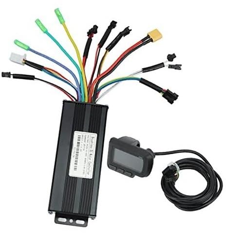 Qklyxr 30A 3-Modus-Sinus-Controller-LCD-Display-Kit, Aluminiumlegierung 24V 36V 48V 1000W 1500W Controller, for Elektrofahrrad-Scooter Elektroroller-Controller von Qklyxr