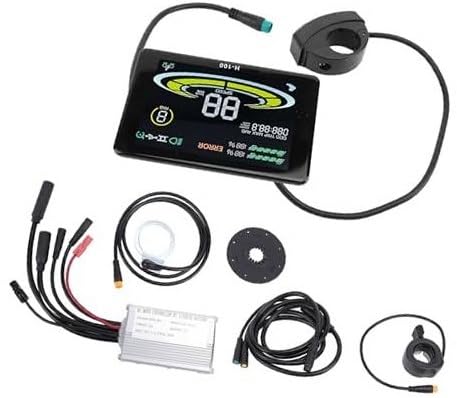 Qklyxr 36V 48V 15A Motordrehzahlregler mit H100-Anzeigefeld Daumen-Gaspedal-Unterstützungssensor for Elektroroller Elektroroller-Controller von Qklyxr