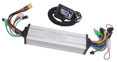 Qklyxr Bürstenloser Controller mit Doppelantrieb, ABS-LCD-Display, regenfest, for bürstenloses Controller-Kit for Elektrofahrräder Elektroroller-Controller von Qklyxr