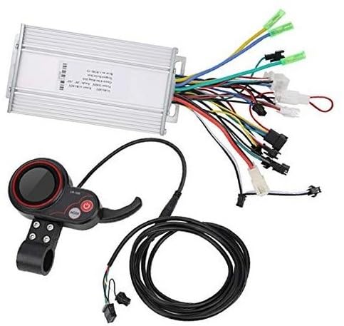 Qklyxr Controller for Elektroroller, 2-in-1 LH100 48 V for elektrisches Mountainbike, LCD-Daumenschalter-Set (500 W) Elektroroller-Controller von Qklyxr