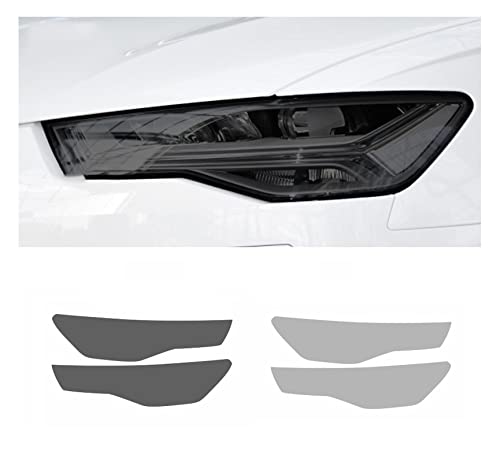 Qmzmro Auto Scheinwerfer Folie,Für Audi A6 S6 RS8 2012-2018 Autoscheinwerfer Schutzfolie Scheinwerfer Transparent Schwarz Aufkleber TPU Qmzmro Auto Scheinwerfer Folie,Für Audi A6 S6 RS8 2012-2018 Autoscheinwerfer Schutzfolie Scheinwerfer Transparent Schwarz Aufkleber TPU von Qmzmro