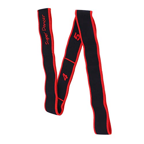 Verstellbares Ballett-Stretchband, Yoga-Widerstandsband für Arme, Beinstrecker, Ausrüstung (Rot) von Qqmora