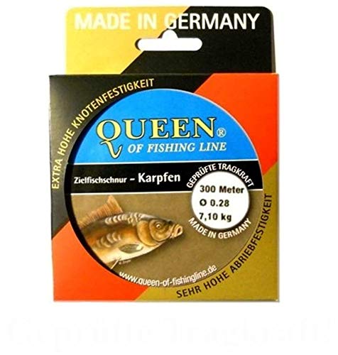 Queen of Fishing Line Zielfisch-Schnur Karpfen 0,28mm 7,1kg 300m von Queen of Fishing Line