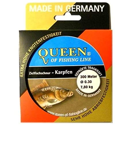 Queen of Fishing Line Zielfisch-Schnur Karpfen 0,30mm 7,8kg 300m von Queen of Fishing Line